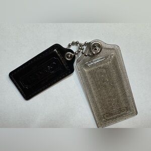 Coach Black and Gray Glitter Keychain Accessory